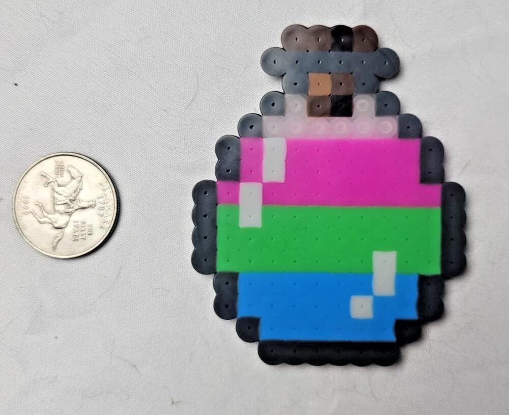 Polysexual LGBT Potion Perler Pixel Art